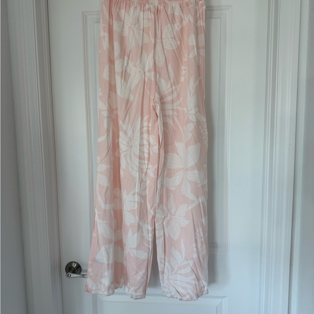 Salty Lemon Pink and White Pants NWT - Picture 3 of 3